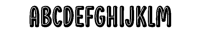 Books Rainbow Regular Font UPPERCASE