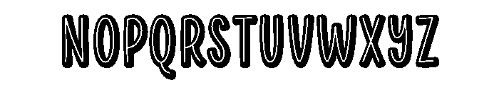 Books Rainbow Regular Font LOWERCASE