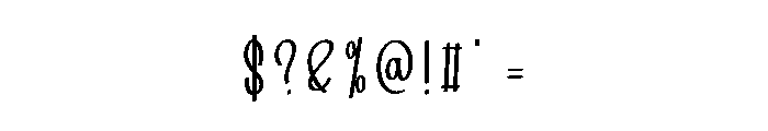 Bookshelf Font OTHER CHARS