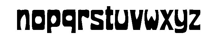 Boolemic Font LOWERCASE