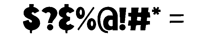 Boom Bounce Regular Font OTHER CHARS