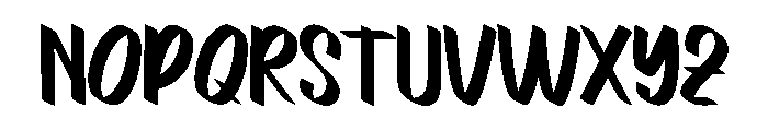 Boom Maniac Font LOWERCASE
