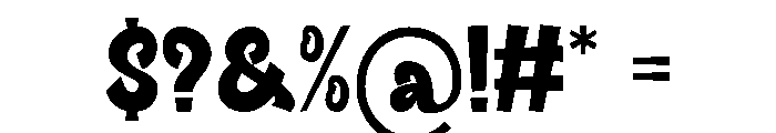 Boom Years Regular Font OTHER CHARS