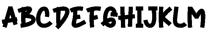 Boomber Font UPPERCASE