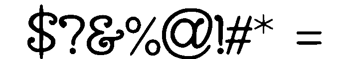 Boombox_Sans Font OTHER CHARS