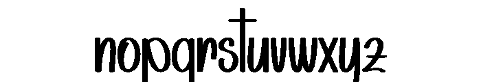 Booming Bold Font LOWERCASE