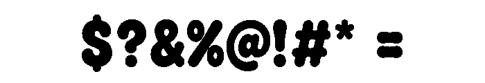 Boomora Font OTHER CHARS
