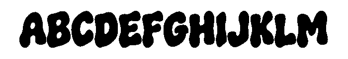 Boomora Font UPPERCASE