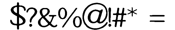 Boomtown_Deco Font OTHER CHARS