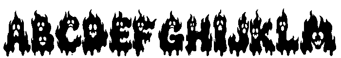 Boonie Ghost Font UPPERCASE