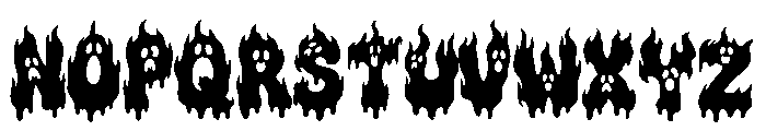 Boonie Ghost Font UPPERCASE
