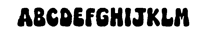 Booo Dripping Font UPPERCASE