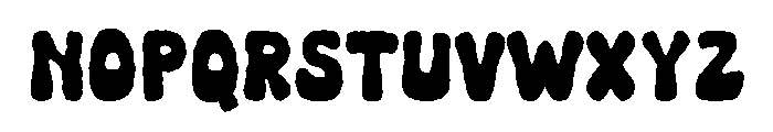 Booo Dripping Font UPPERCASE