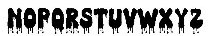 Booo Dripping Font LOWERCASE
