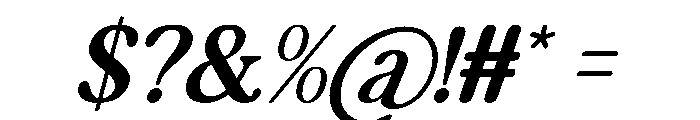 Boost Morale Italic Font OTHER CHARS