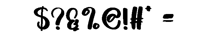 Booster Handwritten Font OTHER CHARS