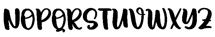 Booster Handwritten Font UPPERCASE