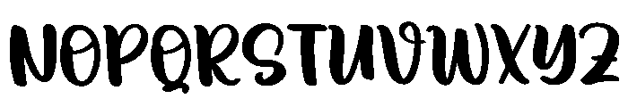 Booster Handwritten Font LOWERCASE