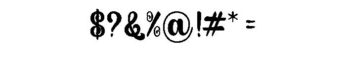 Borage Regular Font OTHER CHARS