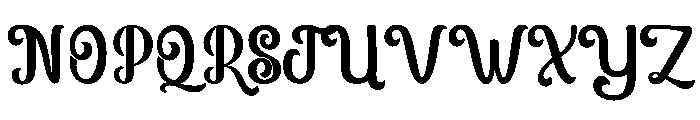 Borage Regular Font UPPERCASE