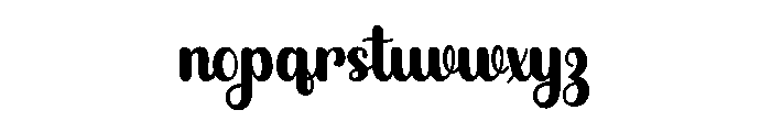 Borage Regular Font LOWERCASE