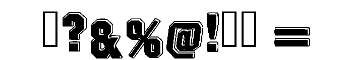 Border Varsity Regular Font OTHER CHARS