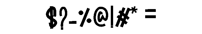 Bored Mowa Font OTHER CHARS