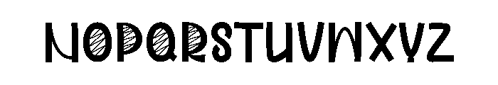 Bored Mowa Font LOWERCASE