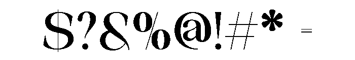 Borello Regular Font OTHER CHARS