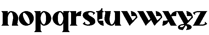 Borgaws Font LOWERCASE