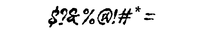 Bornea Brush Regular Font OTHER CHARS