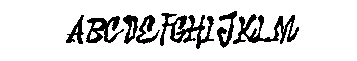 Bornea Brush Regular Font UPPERCASE