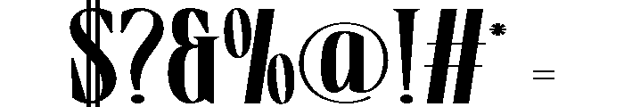 Boserich-Bold Font OTHER CHARS
