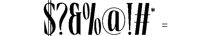 Boserich-Regular Font OTHER CHARS