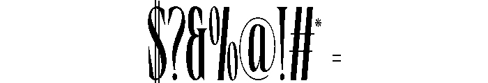 Boserich-Thin Font OTHER CHARS
