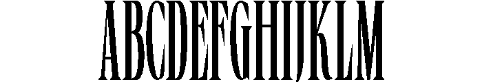 Boserich-Thin Font UPPERCASE