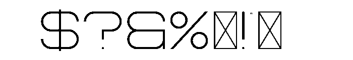 Bosnia Display Font OTHER CHARS