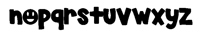Boss Smile Regular Font LOWERCASE