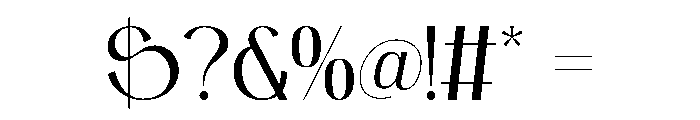 Bostaire Font OTHER CHARS
