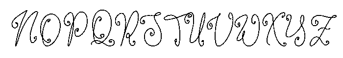 Bostani Robsteria Regular Font UPPERCASE