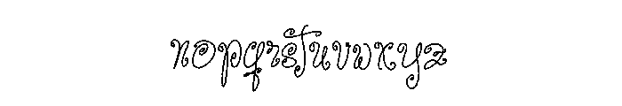 Bostani Robsteria Regular Font LOWERCASE