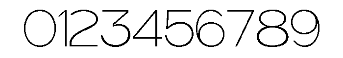 Bostique Thin Font OTHER CHARS