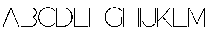 Bostique Thin Font UPPERCASE