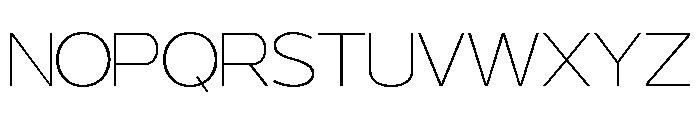 Bostique Thin Font LOWERCASE