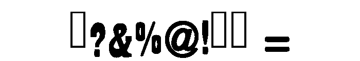 Boston Western Regular Font OTHER CHARS