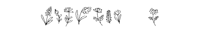 Botanical Bonus Set Font OTHER CHARS