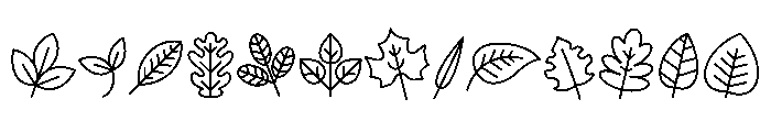 Botanical Bonus Set Font UPPERCASE