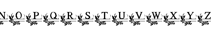 Botanical Laurel Font LOWERCASE