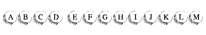 Botanical Style Font UPPERCASE