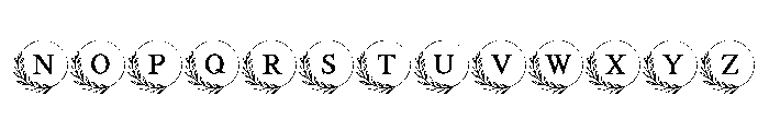Botanical Style Font UPPERCASE